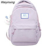 Weiyinxing Women New Waterproof Nylon Laptop Book Bag Lady Leisure College Backpack Girl Cute Travel School Bags Fashion Female Cool