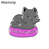 Weiyinxing Girls Metal Brooch Cute Animal Matching Bag Accessories BROOCH BADGE Punk Gothic Brooch Pin Jewelry Fashion Jewelry Gift