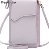 Weiyinxing Women's Small Crossbody Shoulder Bags PU Leather Female Cell Phone Pocket Bag Ladies Purse Card Clutches Wallet Messenger Bags