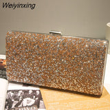 Weiyinxing Clutch Bag Women Luxury Gillter Evening Party Purse Box Bag Diamond Female Clutch Crystal Day Wallet Wedding Purse