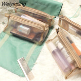 Weiyinxing Nylon Makeup Bag New Portable Large-capacity Four-in-one Portable Folding Travel Cosmetic Storage Toilet Bag