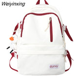 Weiyinxing Waterproof Student Backpack Girl Travel School Bag Trendy Cool Female Nylon College Backpack Fashion Women Laptop Book Bags