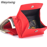 Weiyinxing Women Genuine Leather Purses Female Small Cowhide Wallets Lady Coin Bag Card Holder Large Capacity Money Bag Portable Clutch