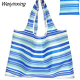 Weiyinxing Large Reusable Shopper Bag Women Handbag Grocery Beach Bag Cute Vegetable Fruit Organizer Washable Strong Nylon Totes Bag