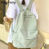 Weiyinxing Kawaii College Bag Cotton Fabric Student Women Backpacks Cool Teenage Girl School Bag Cute Ladies Fashion Backpack Trendy