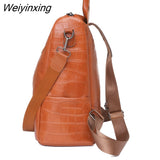 Weiyinxing New 2023 Women Backpacks Anti-theft Travel Backpack Soft Leather School Backpack Fashion School Bags Shoulder Bags for Women