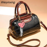 Weiyinxing Design Handbag Shoulder Bags High Quality PU Leather Womens Handbags Fashion Crocodile Pattern Ladies Tote Messenger Bag