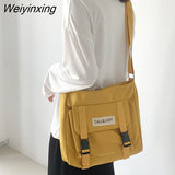 Weiyinxing Women's Canvas Bag Japanese Department Harajuku Windsuit Messenger Bag Female Korean Students Shoulder Bags