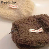 Weiyinxing Hair Cosmetic Bag Plush Storage Bag Cute Stationery Bag Large Capacity Stationery Cosmetic Storage Bag