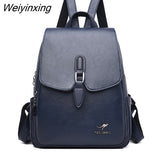 Weiyinxing Quality Leather Backpack Women High Capacity Travel Backpack School Bags Fashion School Backpack for Women 2023 mochilas