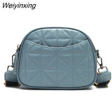 Weiyinxing Solid Color Genuine Leather Shoulder Crossbody Bag for Women 2023 High Quality Cow Leather Ladies Handbag And Purses Sac