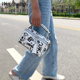 Weiyinxing Luxury Design Women Leather Handbags and Purse Fashion Crossbody Bags for Women Graffiti Handbags Shoulder Bags Women Bag 911