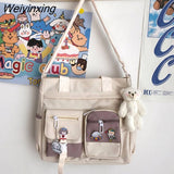 Weiyinxing Waterproof Back Pack Women Cute Large-capacity Crossbody Bags Portable Travel Bag Female Small Badge Сумка-мессенджер