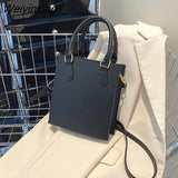 Weiyinxing Pu Leather Crossbody Bags For Women Fashion Designer Handbags Ladies Shoulder Bag Square Small Top Handle Bags