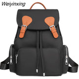 Weiyinxing Backpack Women Backpack Solid Color Women Shoulder Bag Fashion School Bag For Teenage Girl Children School Backpacks Female