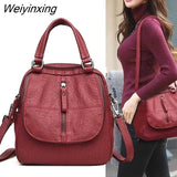 Weiyinxing Women Backpack Purse Waterproof Leather Lightweight Shoulder Bag