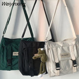 Weiyinxing Women Shoulder Bags Female Multifunctional Large Capacity Handbags Fashion Nylon Waterproof Crossbody Bags for Students Handbags