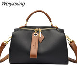 Weiyinxing Quality Solid Color Leather Shoulder Crossbody Bag For Women 2023 Luxury Women's Handbag Designer Female Messenger Tote Sac