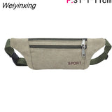 Weiyinxing Men'S Waist Bag Pack Messenger Bag Wallet Purse Reflective Sports Running Man Belt Pouch Canvas Designer Travel Shoulder Bag Man