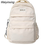 Weiyinxing Leisure Men's Backpack Big Capacity Lightweight Nylon Travel Backpack School Bag Unisex Student Laptop Backpack Mochila