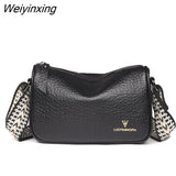 Weiyinxing Leather Bag Luxury Women's Handbags Bag for Woman 2023 Female Clutch Phone Bags Shoulder Bag Crossbody Messenger Pack