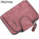 Weiyinxing Brand Wallet Women 2023 New Women's Short Wallet Korean Buckle Sanded Leather Coin Purse Mini Female Purses Carteras