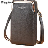 Weiyinxing Women's Small Crossbody Shoulder Bags PU Leather Female Cell Phone Pocket Bag Ladies Purse Card Clutches Wallet Messenger Bags