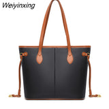 Weiyinxing Women Genuine Lether Crossbody Bag High Quality Handbag Girl Simple Tote Bag High Capacity Commuter Stylish Female Shoulder Bags