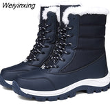 Weiyinxing Snow Boots Plush Warm Ankle Boots Women Winter Shoes Waterproof Boots Ladies Female Winter Shoes Booties Botas Mujer