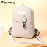 Weiyinxing Girl Ring buckle Portable Travel Bag Female Small Schoolbag Badge Women Backpacks New Lovely Multifunctional Backpack