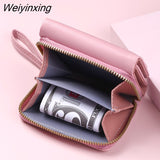 Weiyinxing for Women Kawaii Cute Wallet Luxury Designer Lady Wallet Pink Purse Womens Wallet Small Women Leather Wallet Coin Purse