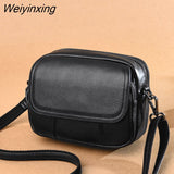 Weiyinxing Leather Women's Casual Fashion Bag Women Messenger Bag Small Shoulder Bag Crossbody Bags for Real Cowhide Women Handbags