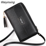 Weiyinxing Women's Wallet Crossbody Shoulder Mini Handbag PU Leather Card Holder Female Purse Zipper Brand Wallet For Girl  кошелкк женский