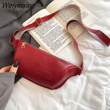Weiyinxing Casual Women Crossbody Bags Fashion Chest Bag Leather Young Girl's Shoulder Bag Single Fanny Bag for Women Fashionable
