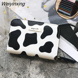 Weiyinxing Women PU Leather Wallet Ladies Small Mini Coin Purse Printing Wallets Short Zipper Credit Card Holder for Cute Female Purses