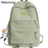 Weiyinxing Boy Girl Nylon Cute Backpack Laptop Waterproof Ladies Student Bag Male Female Travel Backpack Cool Women Men School Bags