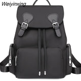 Weiyinxing Backpack Women Backpack Solid Color Women Shoulder Bag Fashion School Bag For Teenage Girl Children School Backpacks Female