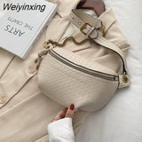 Weiyinxing Waist Bag Women Leather Fanny pack Luxury Brand Crossbody Chest pack Mini Waist Belt Bags Fashion Girl Phone Pack Purse