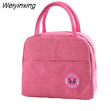 Weiyinxing Lunch Insulation Bags Student Picnic Dinner Box Handbag Food Cool Pouch