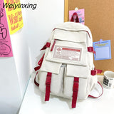 Weiyinxing Multipocket Nylon Women Backpack Female Big Waterproof Back Bag Portable School Backpack For Girl Student Schoolbag Cool