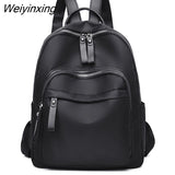 Weiyinxing 2023 Women Anti-theft Backpack Waterproof Fabric Large Female Shoulder Bag Large Capacity Simple Style Casual Mochila Travel