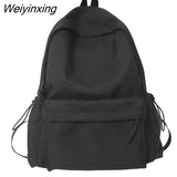 Weiyinxing New Panelled Waterproof Nylon Backpack Women Patchwork Japanese Fashion College School Bag Boy Girls Laptop Backpack Travel