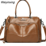 Weiyinxing Women 2023 Ladies Luxury Designer Tote Bag High Capacity Shoulder Bag Sac High Quality Leather Handbag Casual Crossbody Bags for