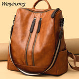 Weiyinxing New Women Backpack Designer high quality Leather Women Bag Fashion School Bags Large Capacity Travel Backpacks mochila