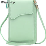 Weiyinxing Women's Small Crossbody Shoulder Bags PU Leather Female Cell Phone Pocket Bag Ladies Purse Card Clutches Wallet Messenger Bags