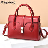 Weiyinxing FASHION Solid Shoulder Bags for Women Designer Purses and Handbags Chic Luxury Crossbody Bags Minimalist Vintage Tote Bags