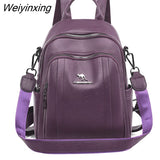 Weiyinxing Women Backpack Designer high quality Leather Women Bag Fashion School Bags Large Capacity Travel Backpacks mochila