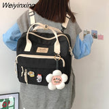 Weiyinxing School Bag Original Designer Large Capacity Handbag Shoulder Messenger Bag Dual Purpose Backpack Handbags Women Bags