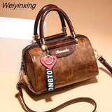 Weiyinxing Design Handbag Shoulder Bags High Quality PU Leather Womens Handbags Fashion Crocodile Pattern Ladies Tote Messenger Bag