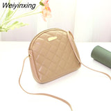 Weiyinxing Embroidered Small Square Bag Women's Designer Handbag New PU Leather Chain Mobile Phone Shoulder bags Mini Messenger Bag